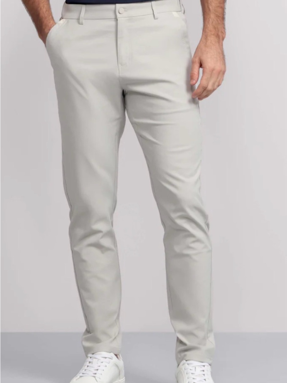 Jack Archer Men's Slim Fit Light Gray Chinos